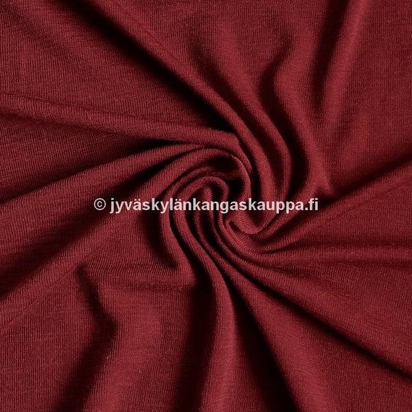 Ohut joustava merinovilla, ribbivilla (villatrikoo) TIILI(n. 1,2m valmispala)