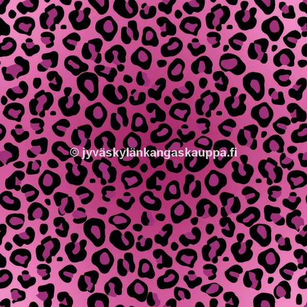 Digiprintti trikoo Pantteri Pinkki