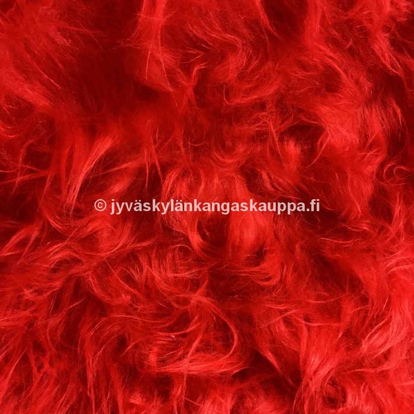 Karvakangas eli turkiskangas PUNAINEN pitk&auml; karva