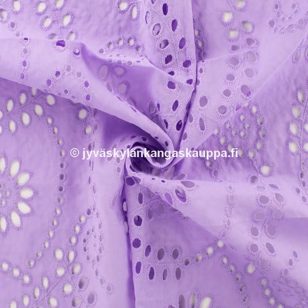 Kudottu Puuvillabrodyyri Liila