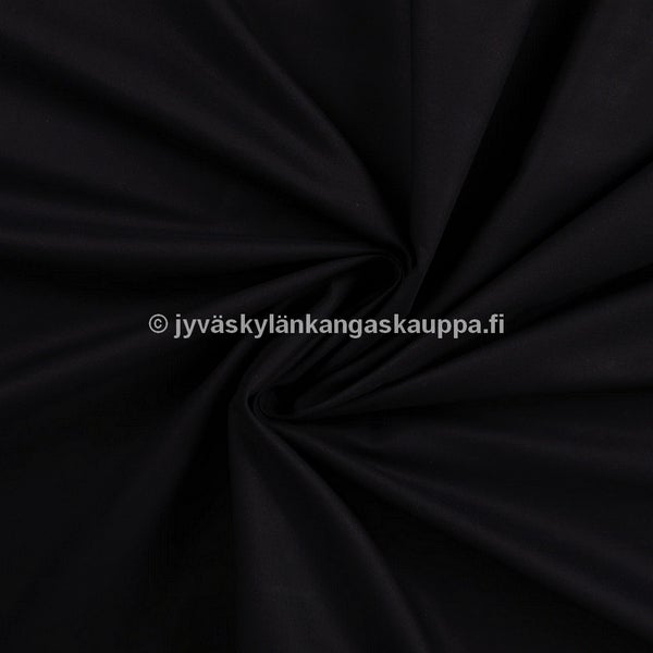 Puuvillasatiini Musta
