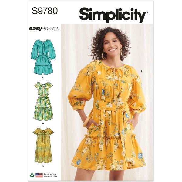 Simplicity kaava 9780 Misses Easy Dresses