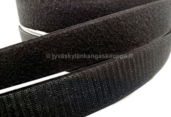 Tarranauha 40mm musta LENKKI (pehme&auml;)