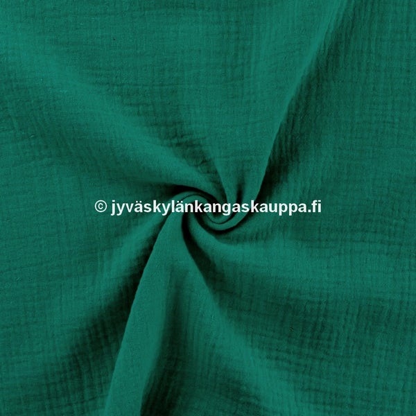 Double Gauze tuplaharsokangas Emerald (20cm valmispala)