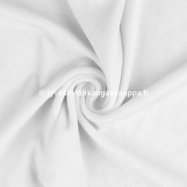 Velour kangas Valkoinen (50cm valmispala)