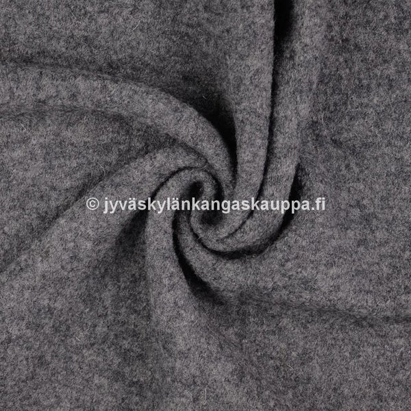 Villakangas: Joustava villafleece 3002 meleerattu keskiharmaa