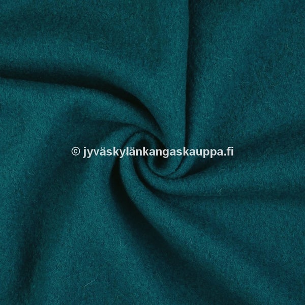 Villakangas: Joustava villafleece 7038 tumma petrooli