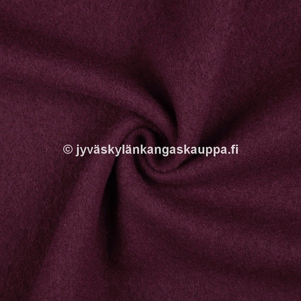 Villakangas: Joustava villafleece 5020 burgundy