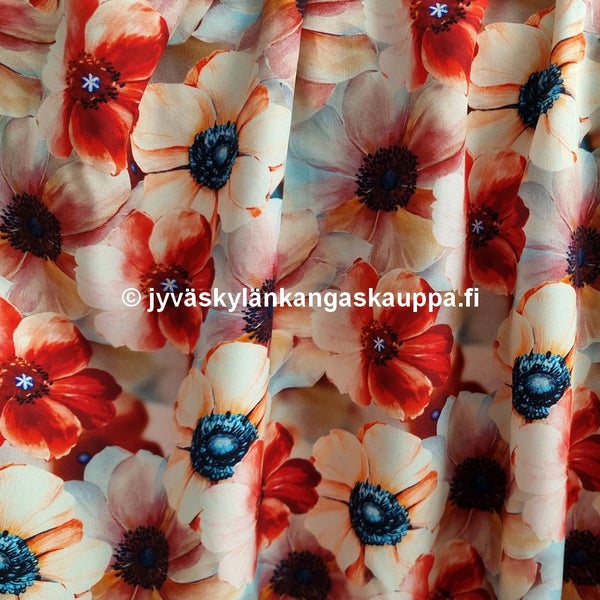 Viskoosikangas Ronja Tumma Terra (1,3m valmispala)