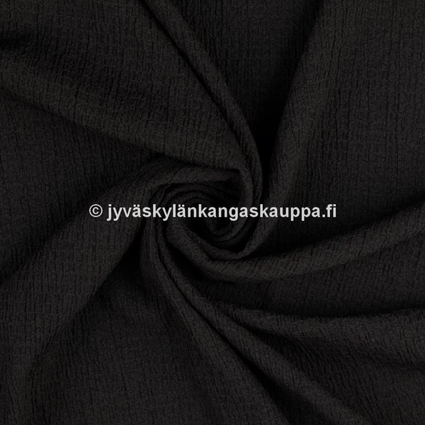 Viskoosikreppi Bubble Crush Musta (n. 40cm valmispala)