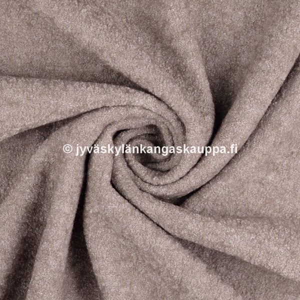 WOOL BOUCLE joustavampi villafleece HIEKKA (1,2m valmispala)