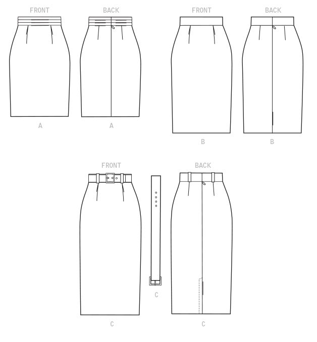 McCALL&acute;s kaava M8004 Skirts