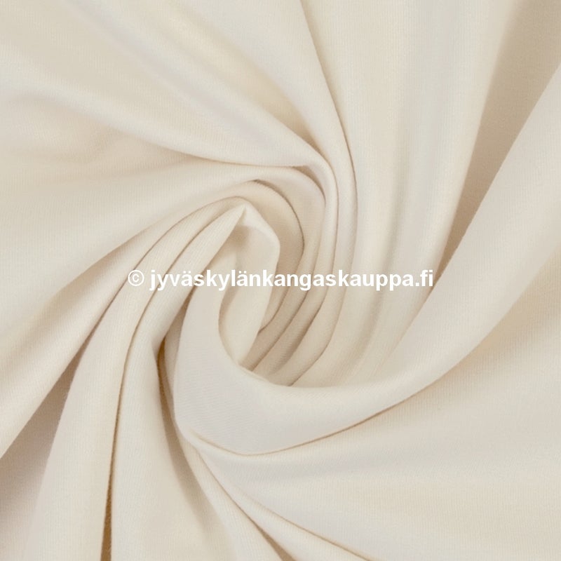 Harjattu joustocollege 010 Luonnonvalkoinen