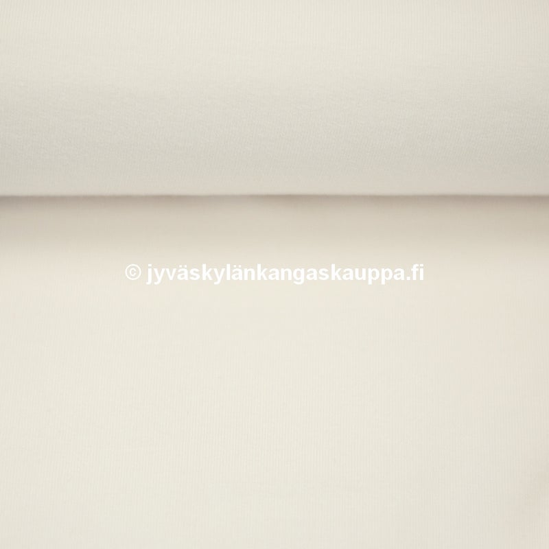 Harjattu joustocollege 010 Luonnonvalkoinen