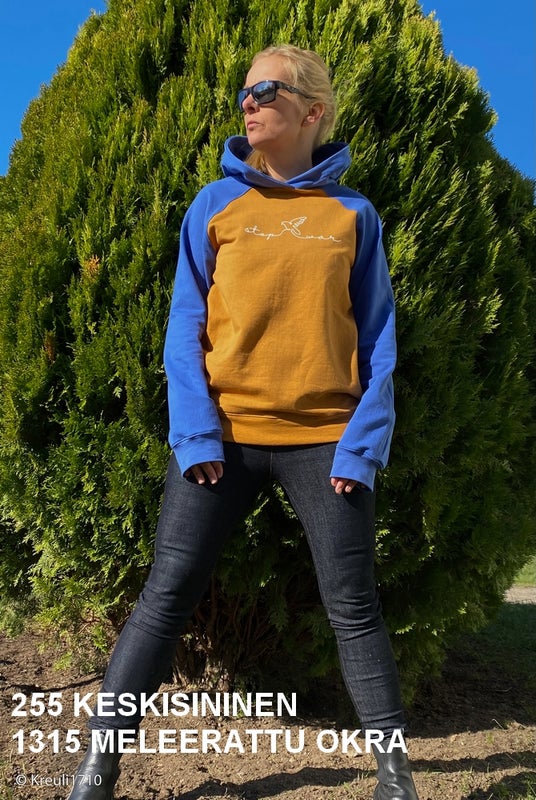 255 KESKISININEN sek&auml; 1315 MELEERATTU OKRA: Joustocollege, Harjattu Joustocollege (Talvitrikoo), Perus resori