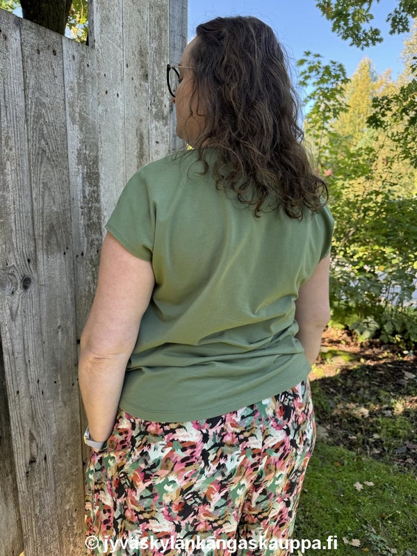 Trikoo 220g 4032 Salvia Viskoosikangas Sisko Smaragdi