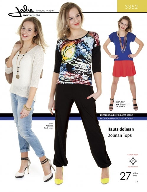 Jalie kaava 3352 Dolman Tops