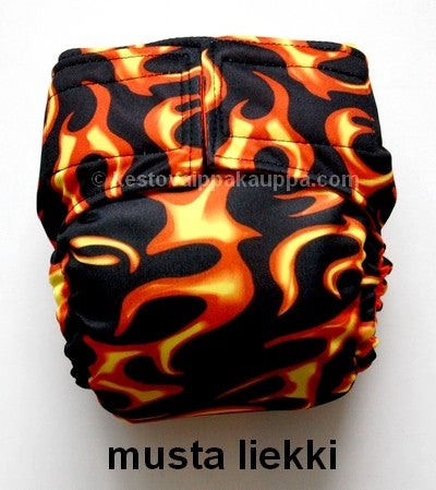 Vaippapala Flames Black (ompelijan varastoer&auml;)