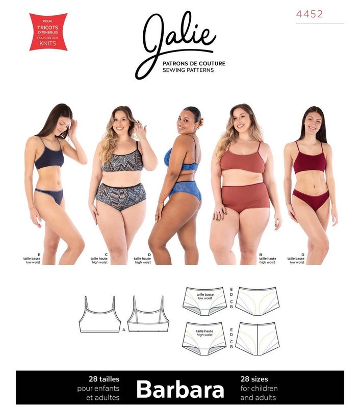 Jalie kaava 4452 BARBARA Underwear set