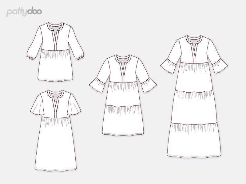 PATTYDOO kaava Angel tunika ja r&ouml;yhel&ouml;mekko