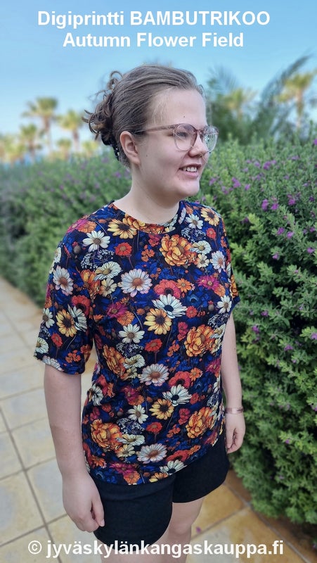 Digiprintti BAMBUTRIKOO Autumn Flower Field