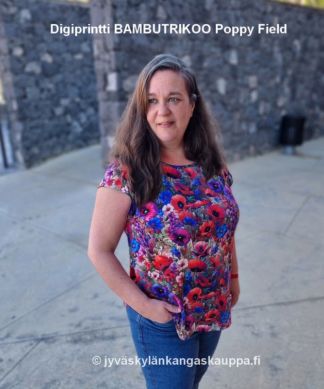 Digiprintti BAMBUTRIKOO Poppy Field