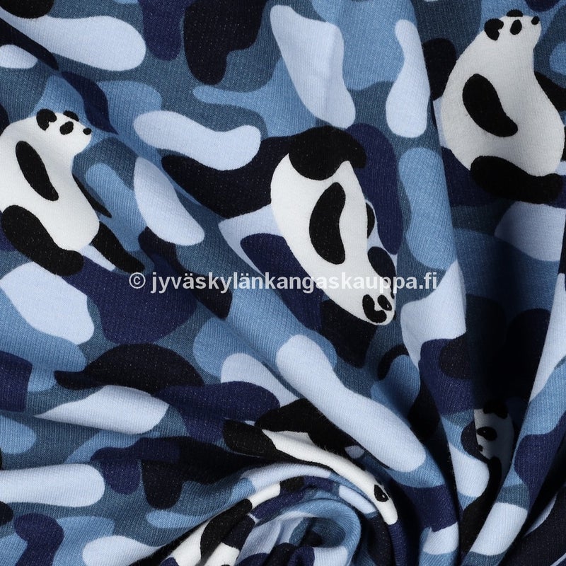 Harjattu Joustocollege Camouflauge Panda Blue