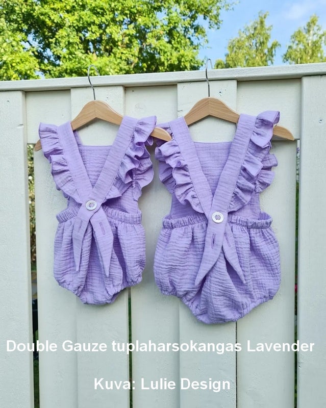 Double Gauze tuplaharsokangas Lavender