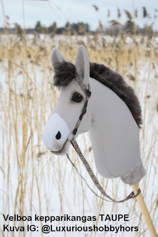 Velboa kepparikangas TAUPE