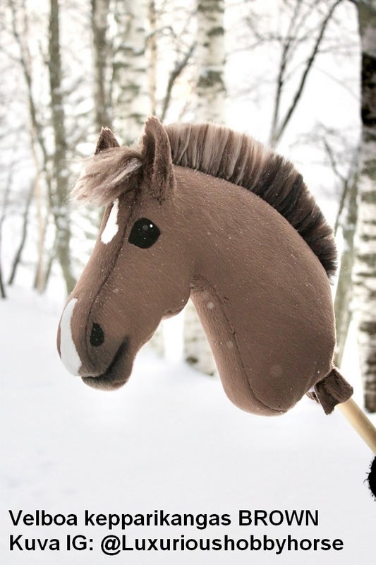 Velboa kepparikangas BROWN