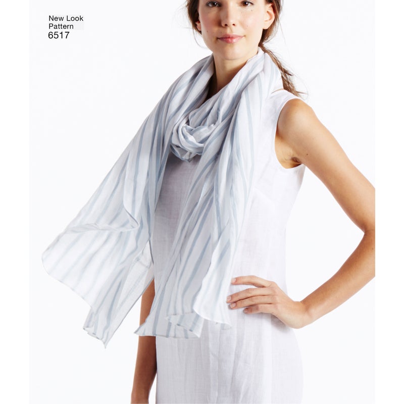 New Look kaava 6517 Dress, Tunic, Top, Pants, and Scarf