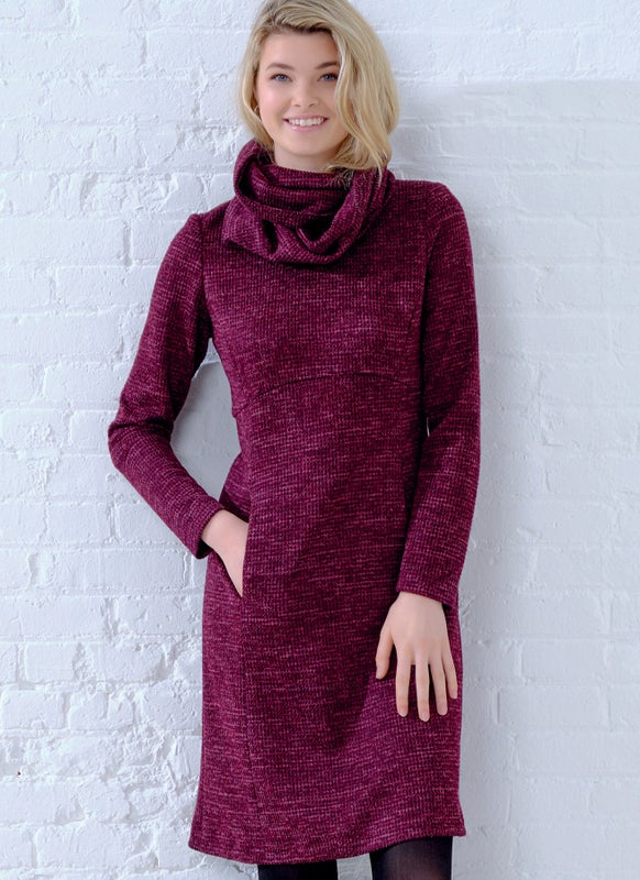 New Look kaava 6632 Misses Knit Empire Dresses