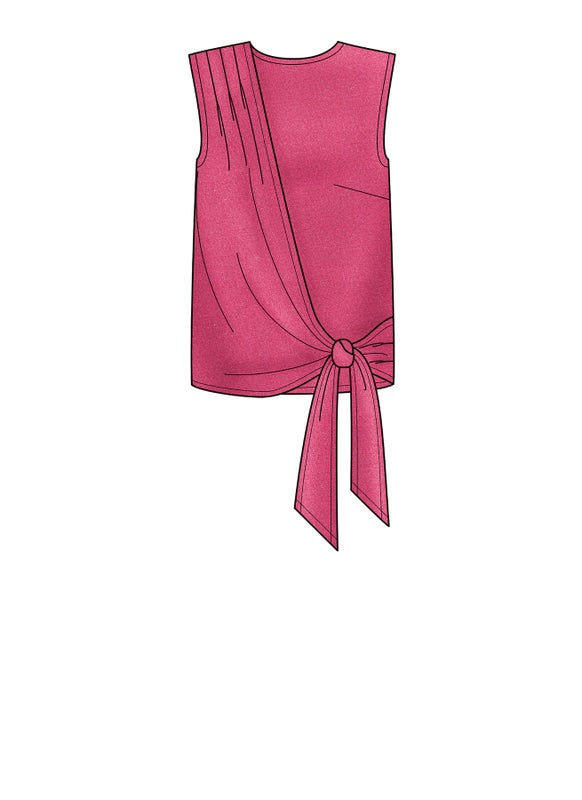 New Look kaava 6662 Misses Drape Top and Wide Leg Pants