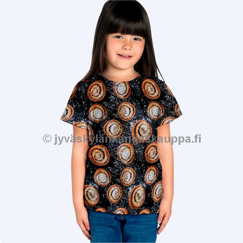 Digiprintti trikoo Cinnamon Rolls