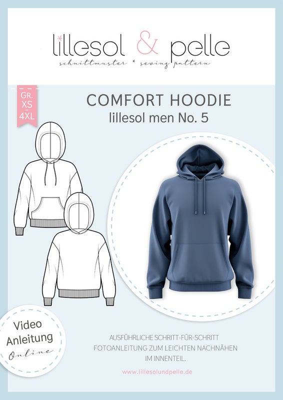 lillesol & pelle kaava COMFORT HOODIE, miehet