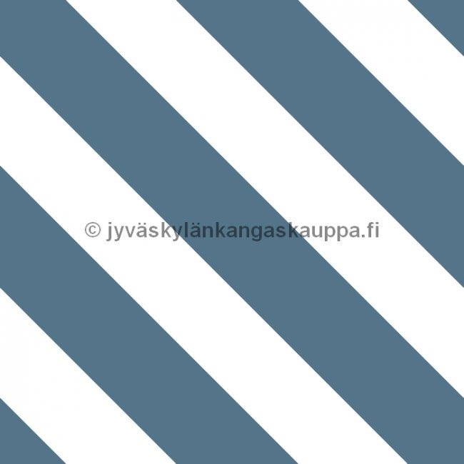 Digiprintti trikoo Diagonal Stripes TEAL (1,5 m valmispala)