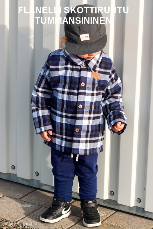 FLANELLI SKOTTIRUUTU TUMMANSININEN