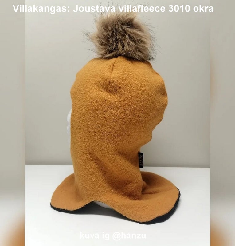 Villakangas: Joustava villafleece 3010 okra