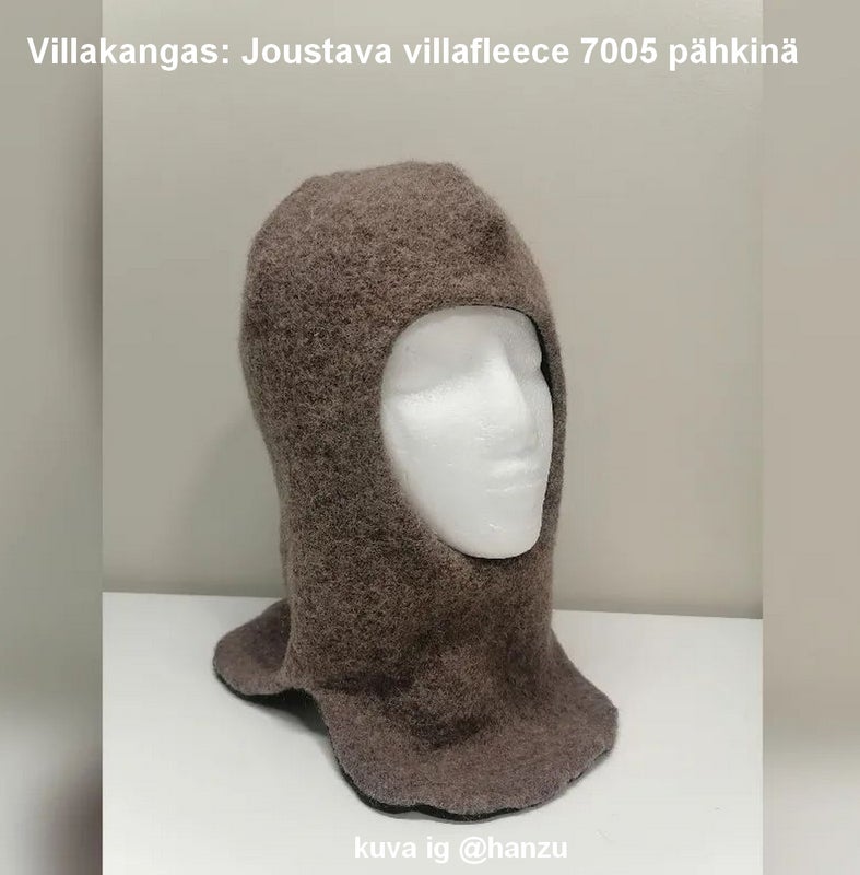 Villakangas: Joustava villafleece 7005 p&auml;hkin&auml;