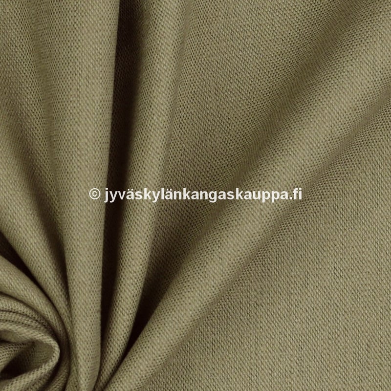 JOUSTAVA viskoosi-pellava 220g vaalea khakinvihre&auml;
