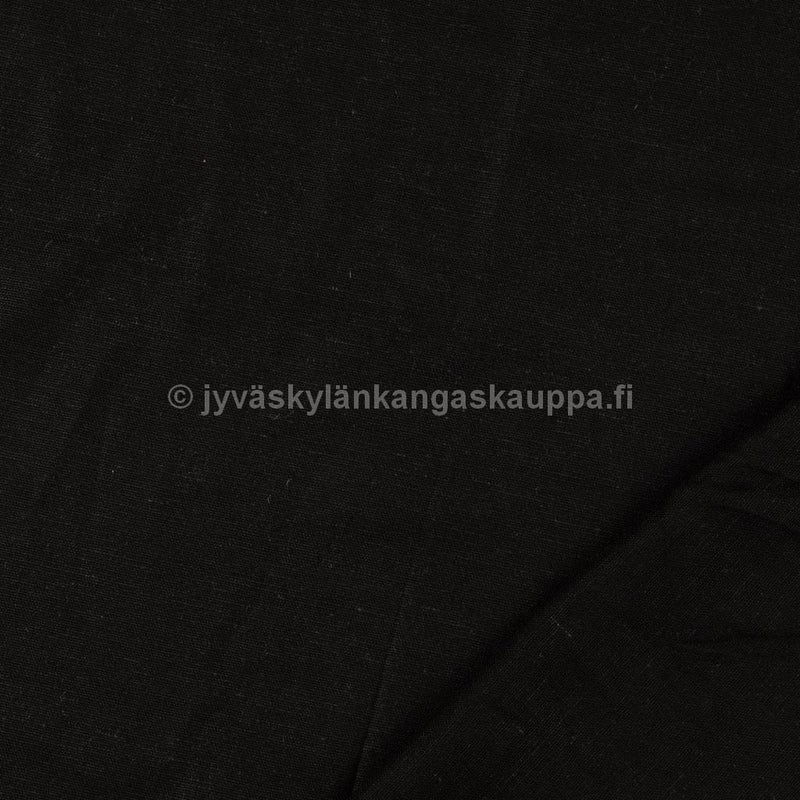 JOUSTAVA viskoosi-pellava 212g musta