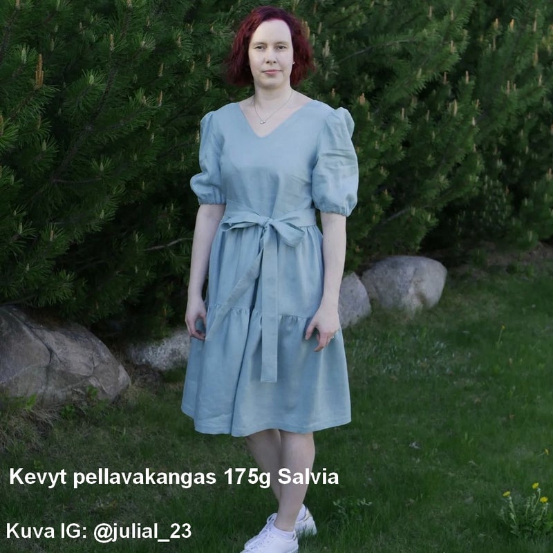 Kevyt pellavakangas 175g Salvia