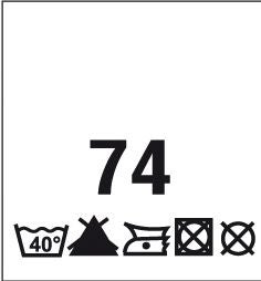 Painetut kokolaput pesumerkinn&auml;ll&auml;