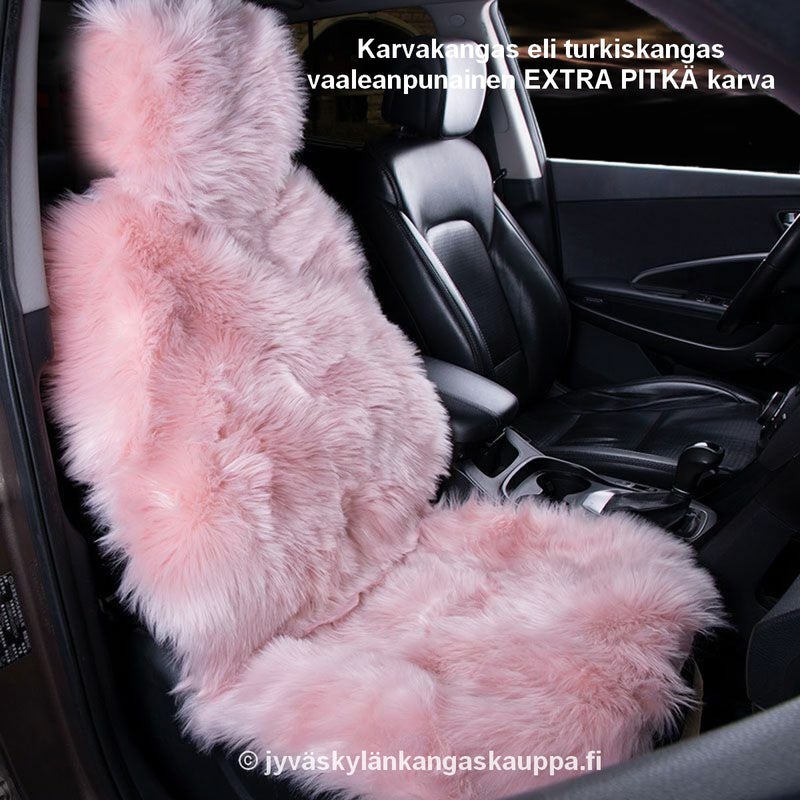 Karvakangas eli turkiskangas vaaleanpunainen EXTRA PITK&Auml; karva