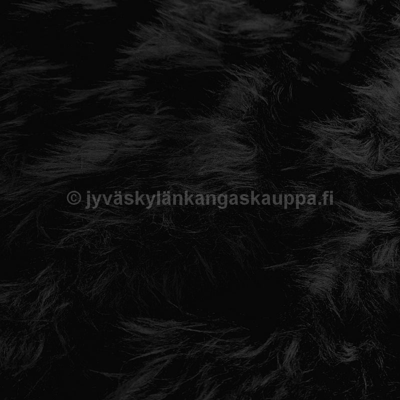 Karvakangas eli turkiskangas MUSTA pitk&auml; karva