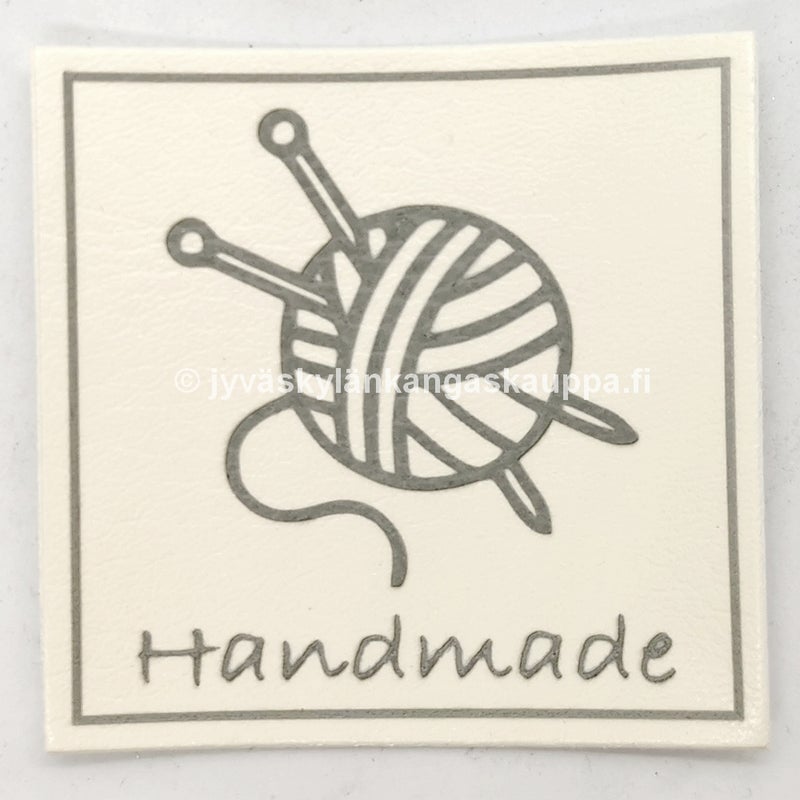 Keinonahkamerkki NELI&Ouml; Handmade Lankaker&auml; LUONNONVALKOINEN