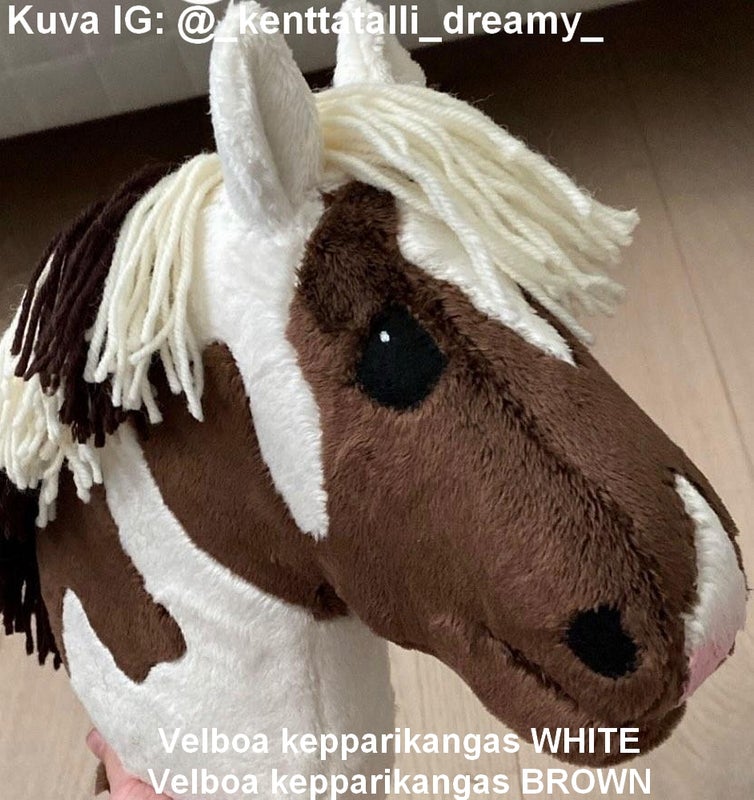 Velboa kepparikangas WHITE sek&auml; Velboa kepparikangas BROWN