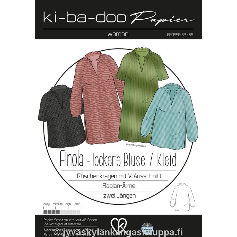 Ki-Ba-Doo kaava Finola pusero ja mekko