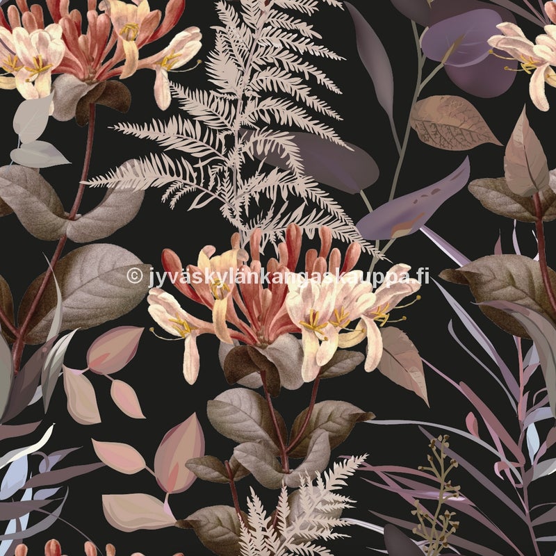 Digiprintti trikoo Kuusama Musta