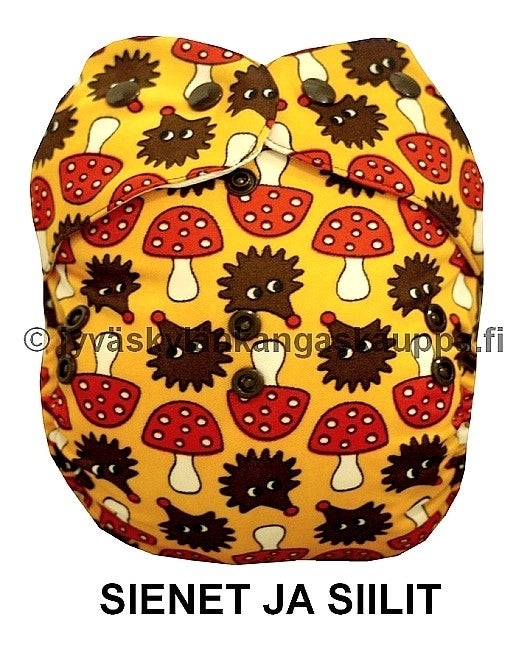 PUL kangas hedgehog/sienet&siilit